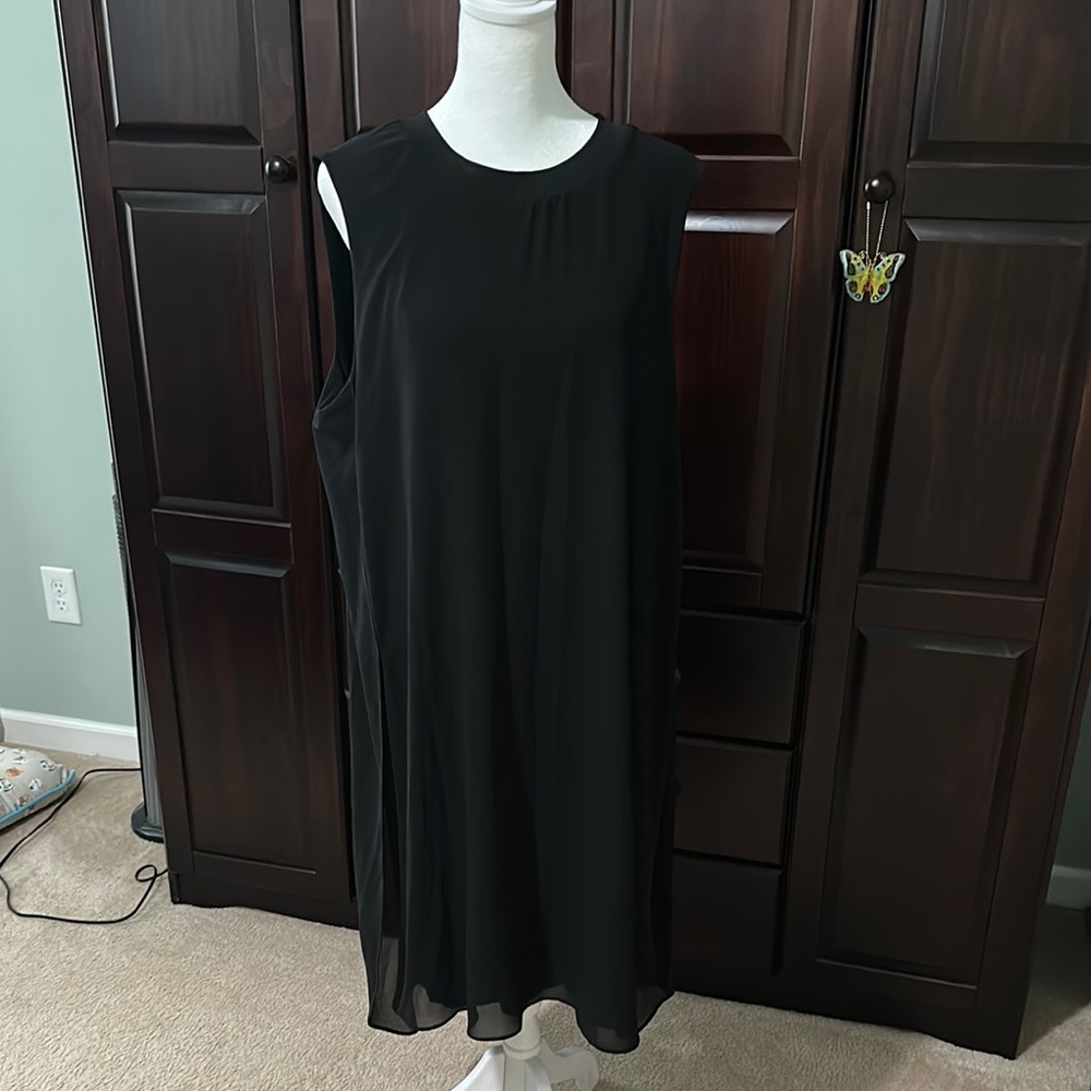 Lisa Rinna Collection Black Sleeveless Dress